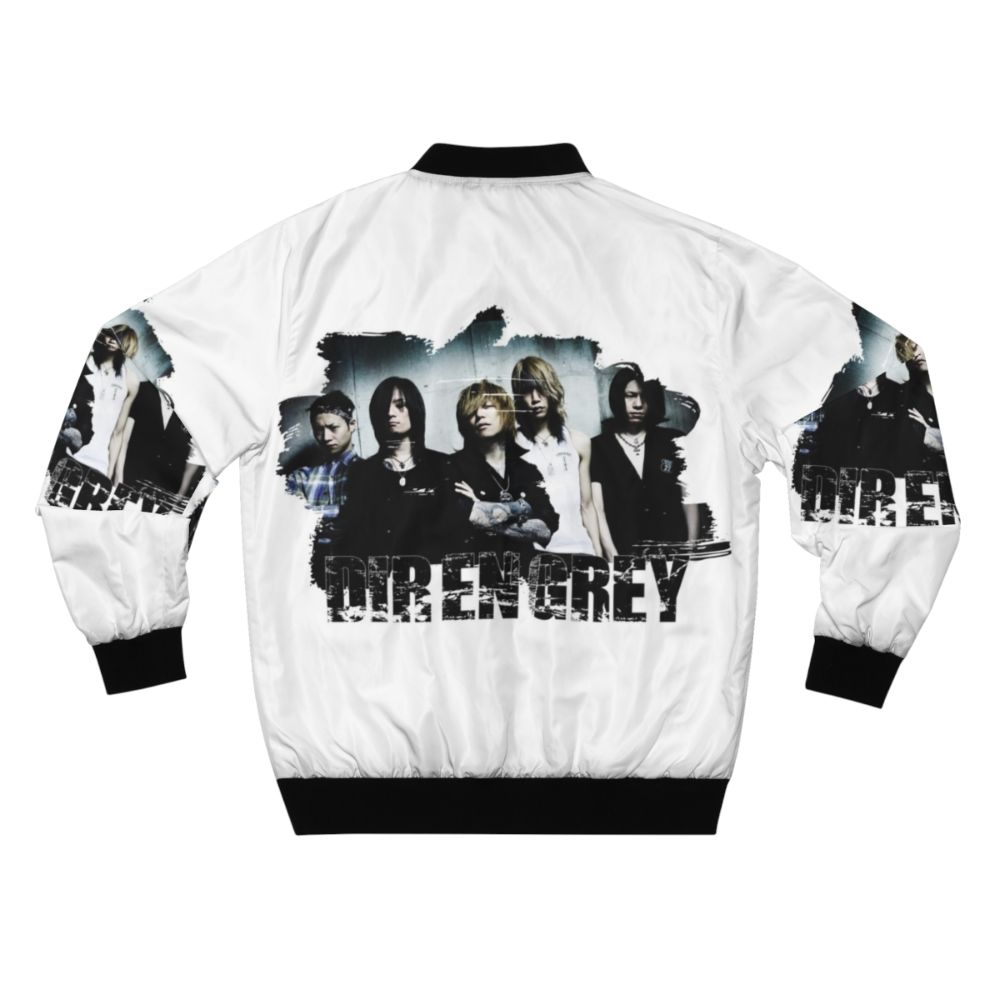 Dir En Grey Japanese metal band bomber jacket featuring their logo and band name - Back