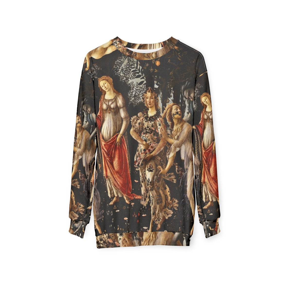 Botticelli's La Primavera Spring 1481-1482 sweatshirt - hanging