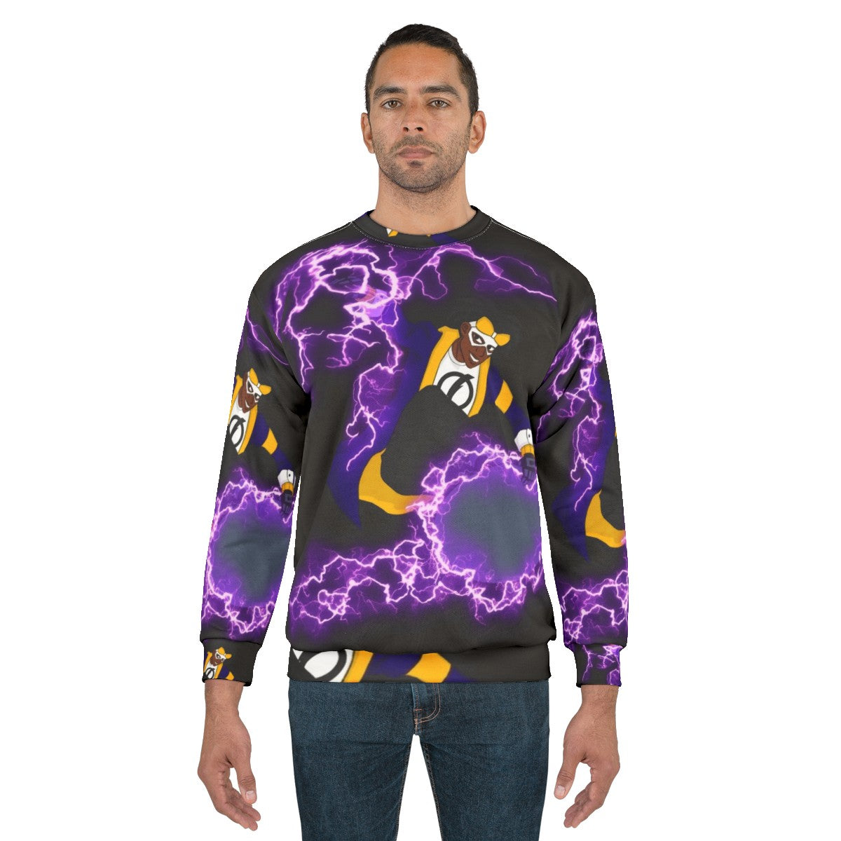 Static Shock superhero graphic sweatshirt - men