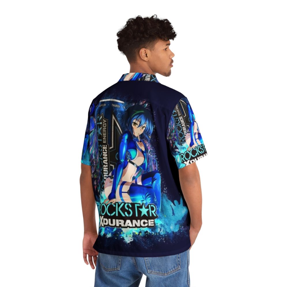 Xenovia Quarta Highschool DxD Blue Hair Girl Hawaiian Shirt - People Back