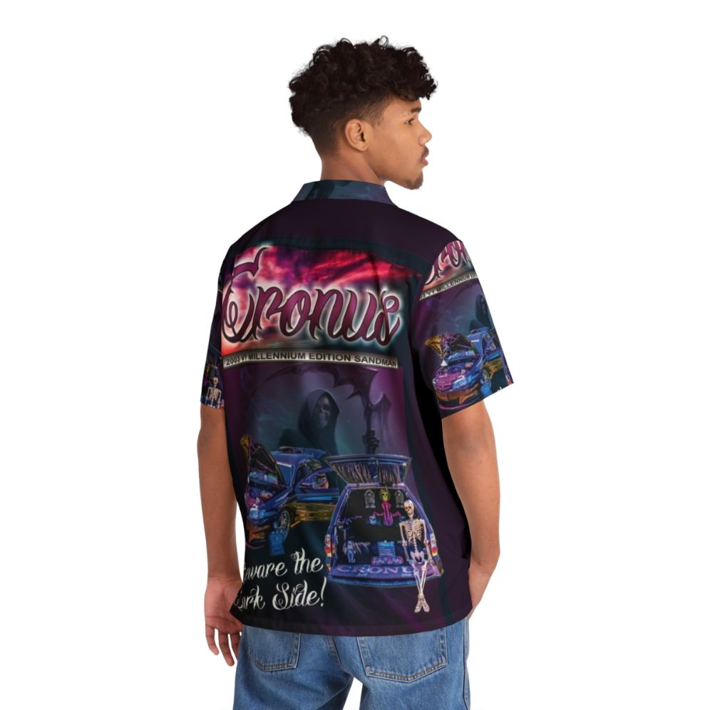 Cronus Millennium Van Hawaiian Shirt - Retro Style Custom Streetmachine - People Back