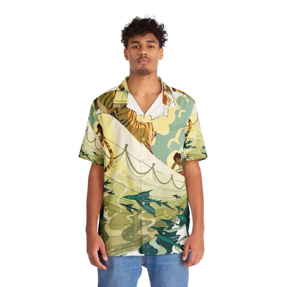 Life Of Pi Tiger In Boat Minimalist Art Hawaiian Shirt - People Front