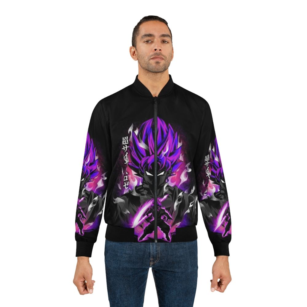 Ultra Instinct Rose Bomber Jacket - Powerful Saiyan Inspired Anime Design - Lifestyle