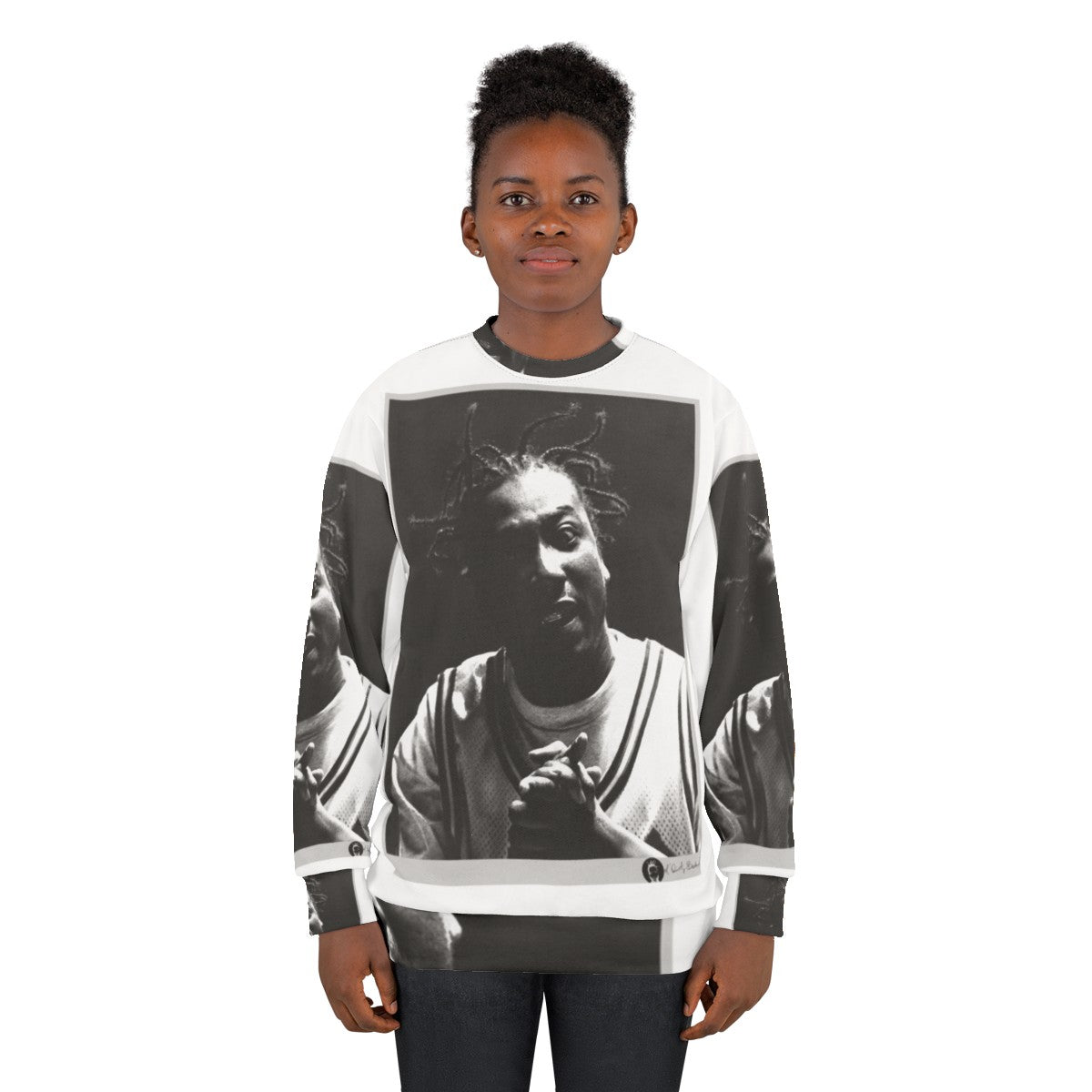 Ol Dirty Bastard ODB Portrait Hip Hop Sweatshirt - women