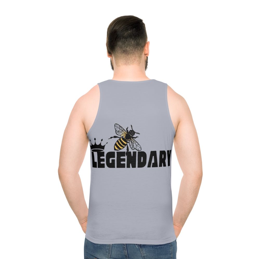 Bee Legendary Unisex Tank Top - men back