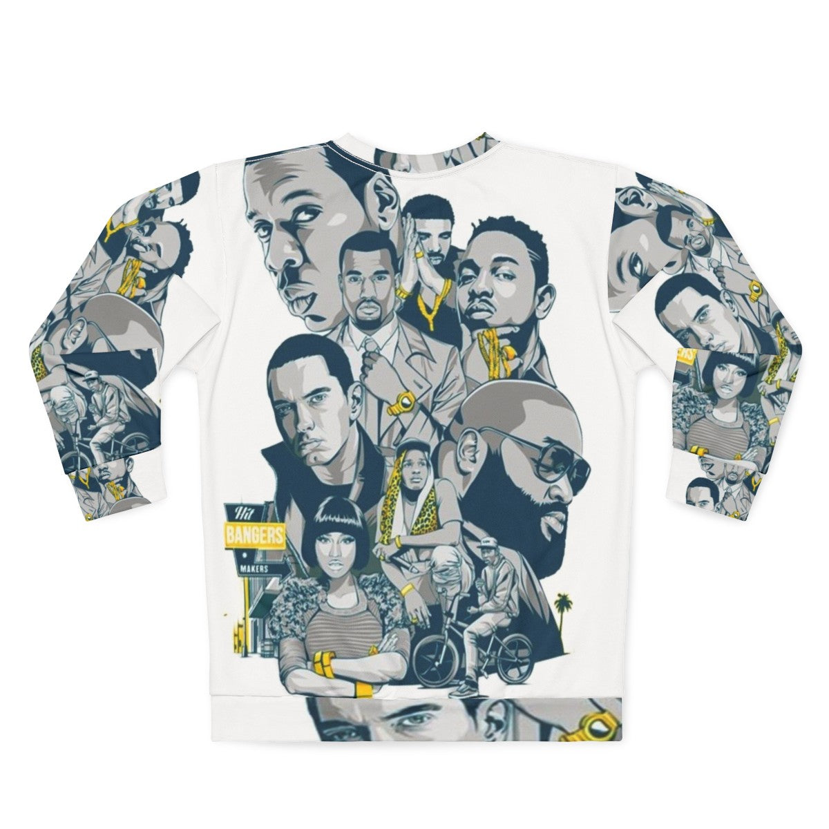 90s hip hop fashion sweatshirt - Back