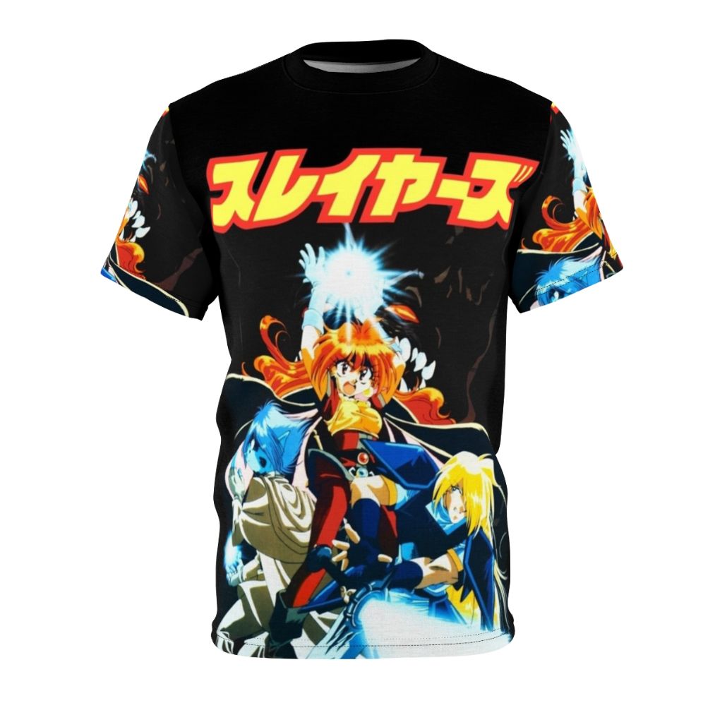 Slayers-themed t-shirt featuring characters from the popular anime and manga series