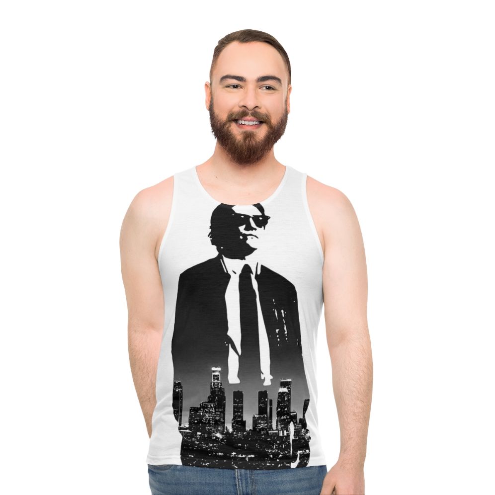 Unisex Nightcrawler Tank Top with Sociopath Protagonist Design - men