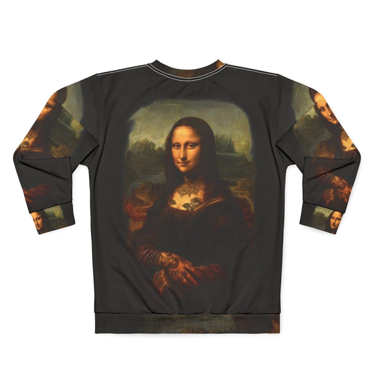 Mona Lisa Tattoo Sweatshirt - Back