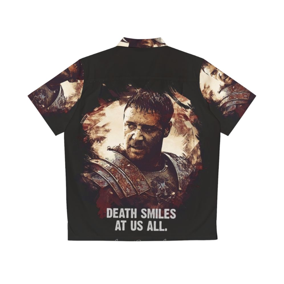 Maximus Death Smiles At Us All Gladiator Hawaiian Shirt - Back