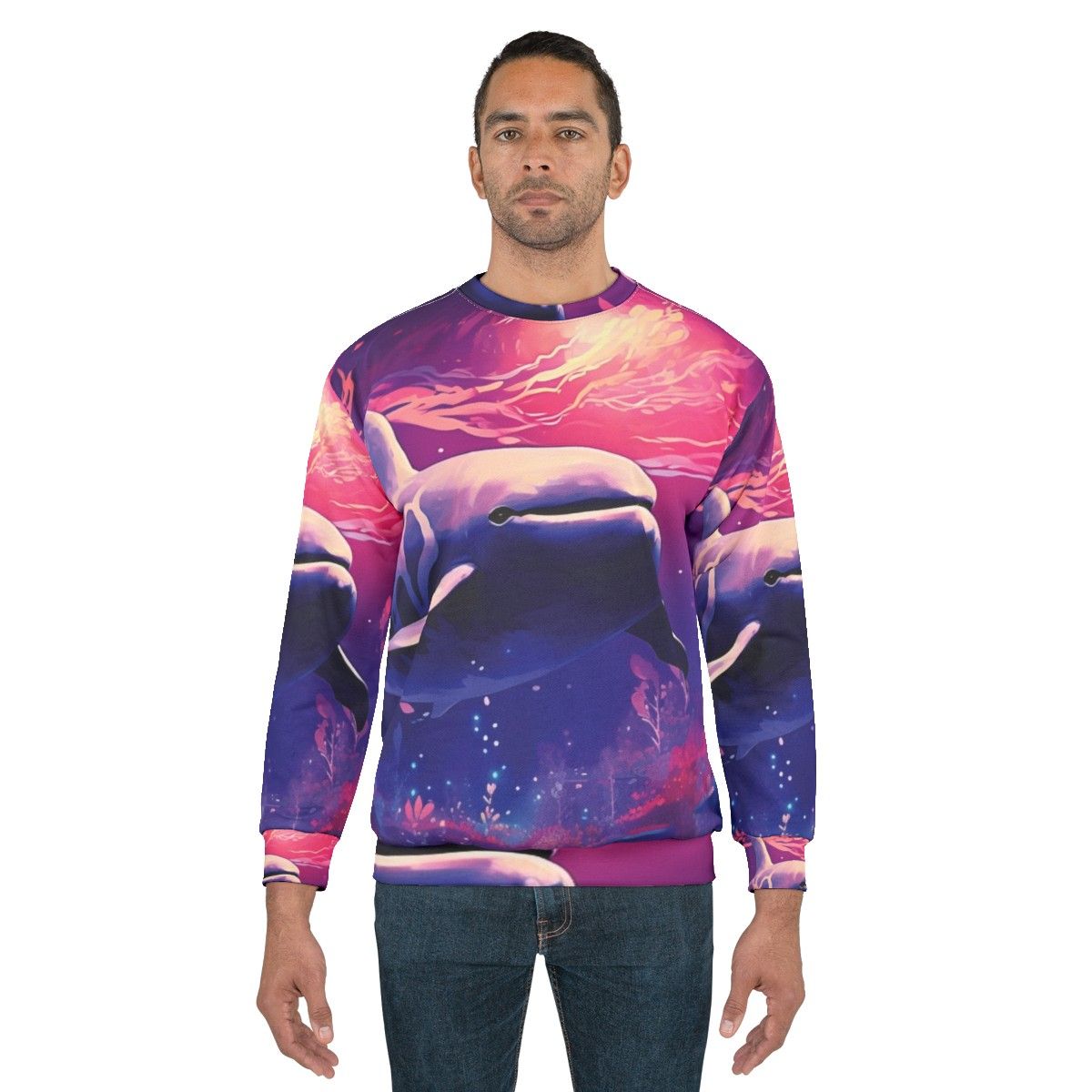 Legendary ocean animals sweatshirt featuring fantasy art by Brianm - men