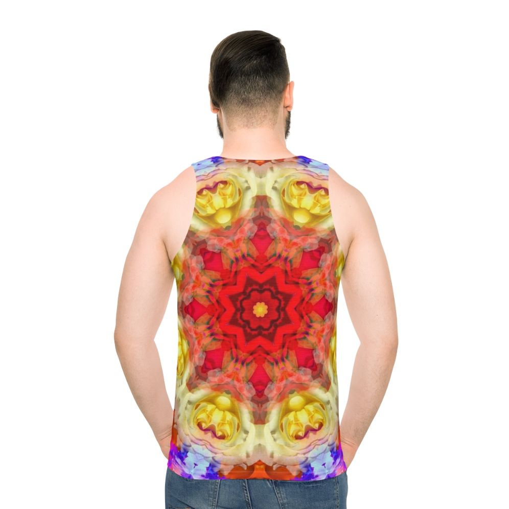 Spiritual rose unisex tank top - men back