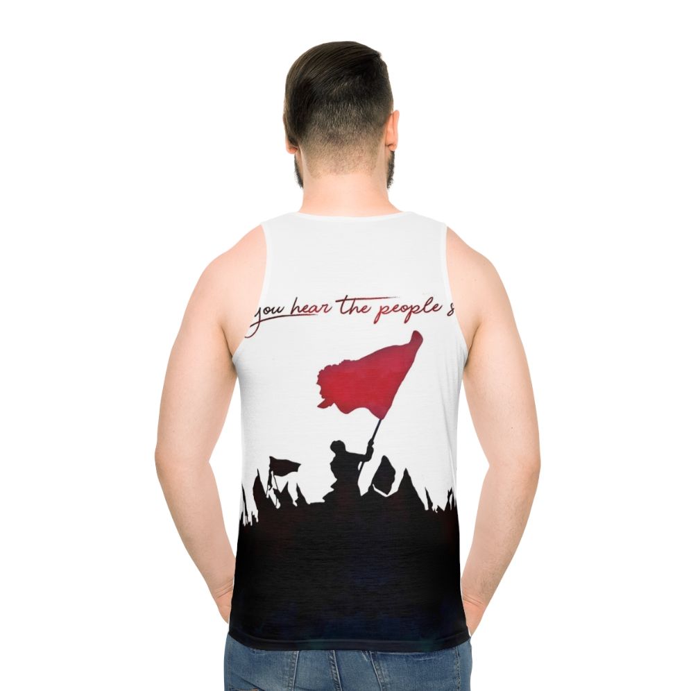 Les Miserables Broadway Musical Unisex Tank Top - men back