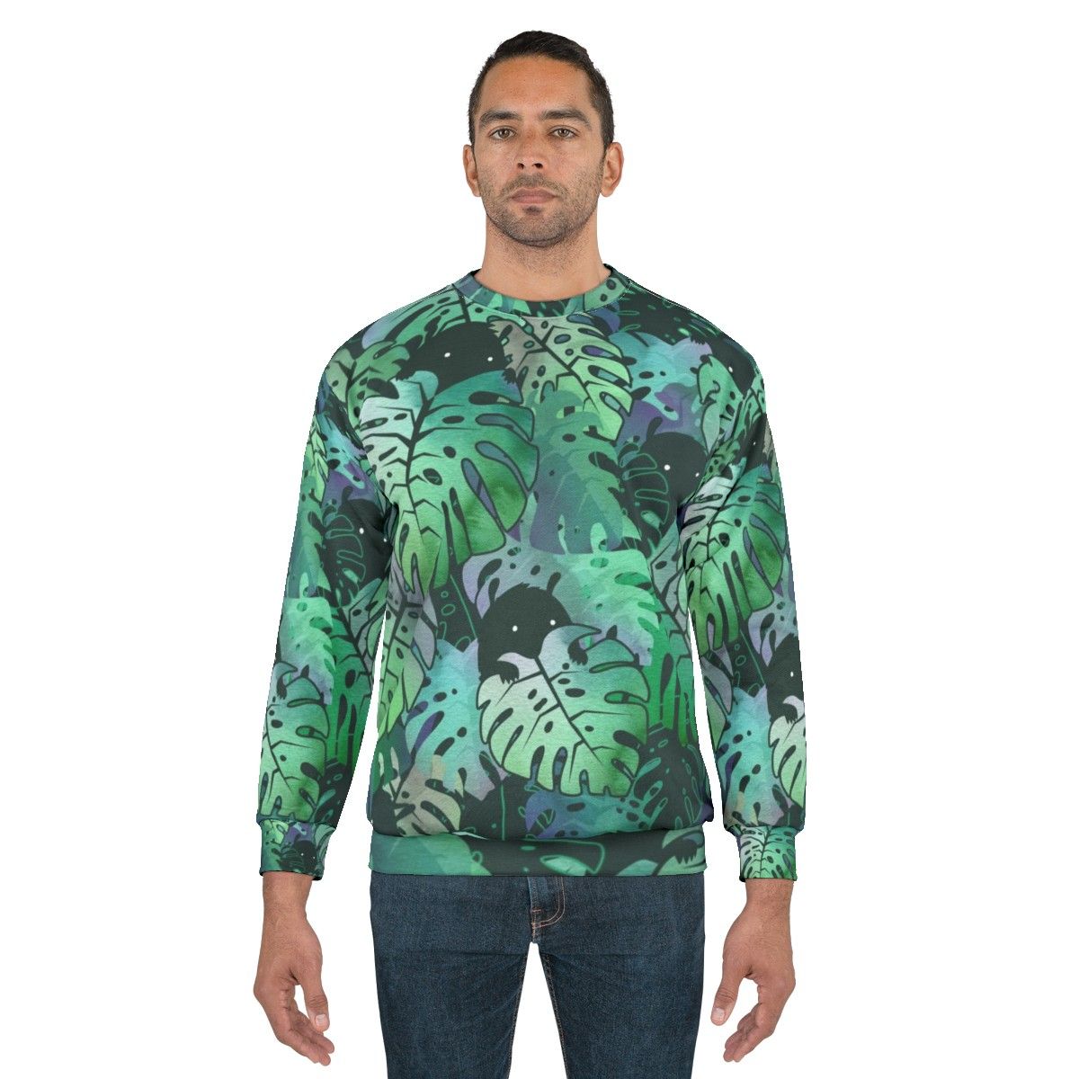 Tropical Monstera Monster Sweatshirt - men