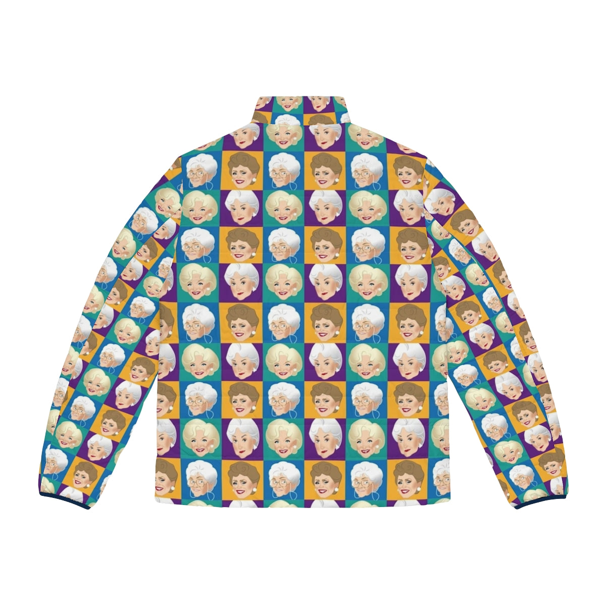 Golden Girls Puffer Jacket featuring the iconic cast of the classic TV show - Back