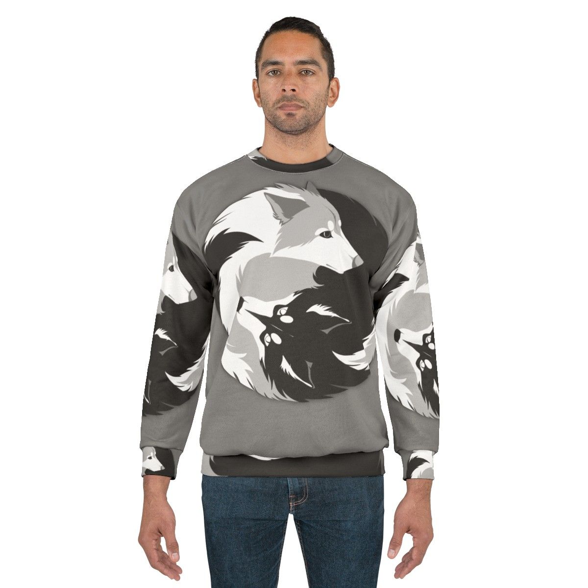 Husky Love Sweatshirt with Canine Graphic - men