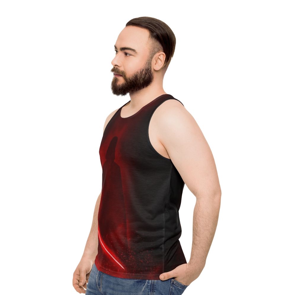 Minimalist Vader Unisex Tank Top - men side