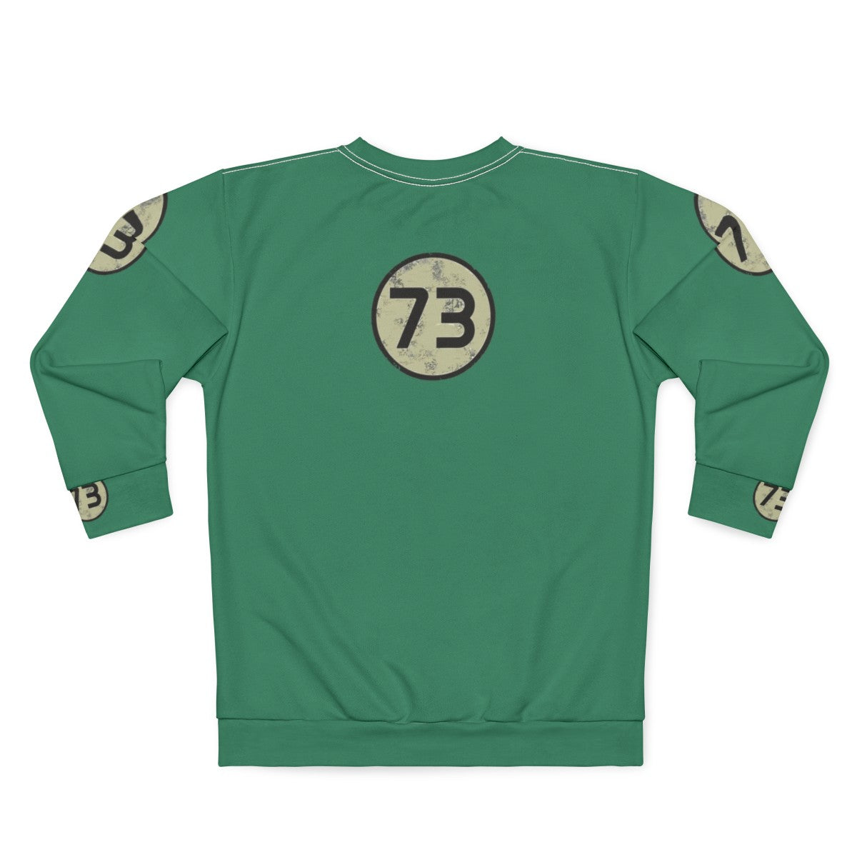 Sheldon's Number 73 Sweatshirt from The Big Bang Theory - Back