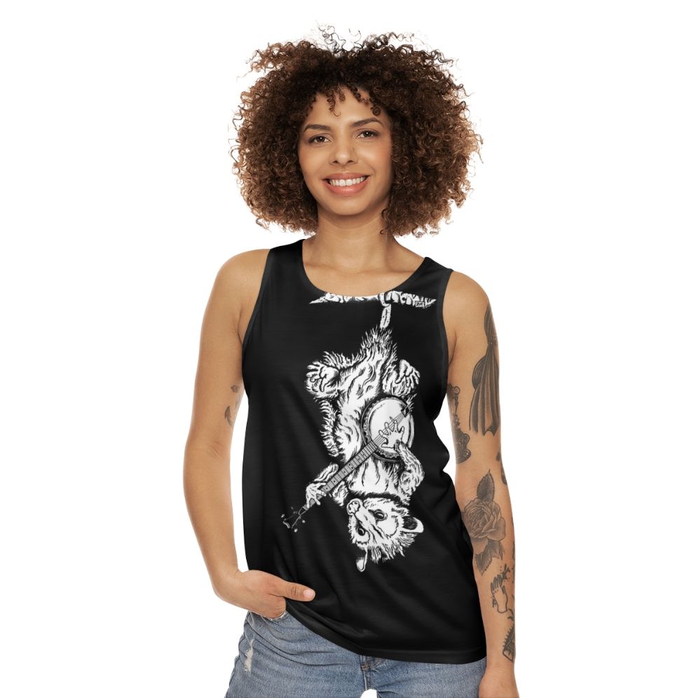 Possum Banjo Unisex Bluegrass Music Tank Top - women