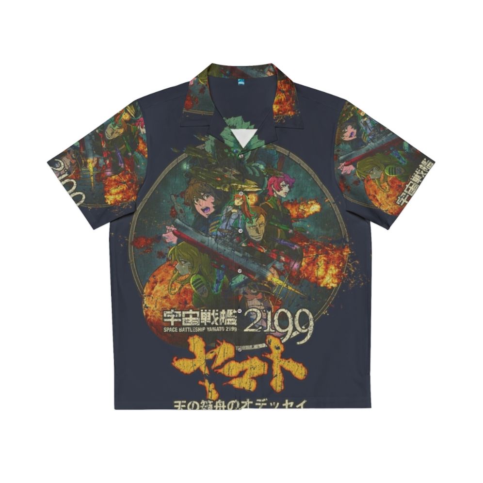 Retro Space Battleship Yamato 2199 Hawaiian Shirt