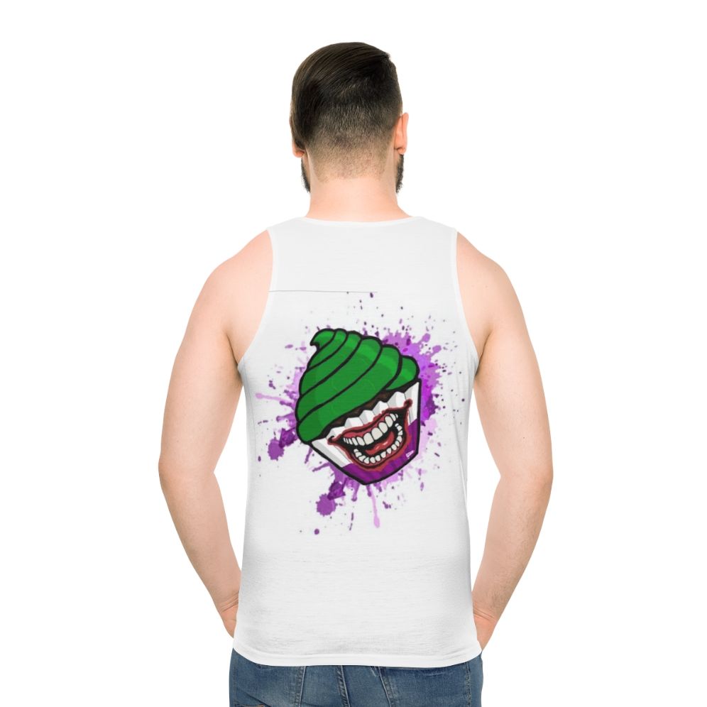 Villain Cupcake Unisex Tank Top - men back