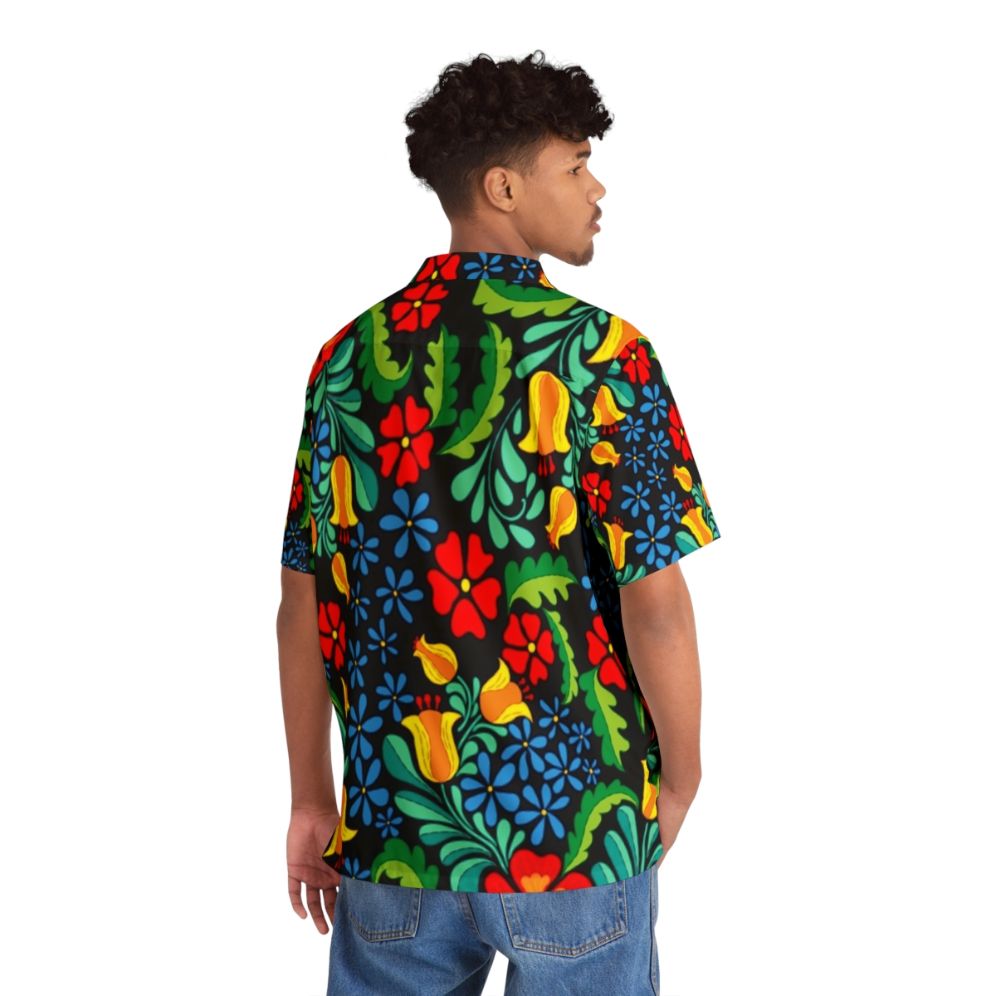 Vibrant ethnic pattern mexican hawaiian shirt - People Back