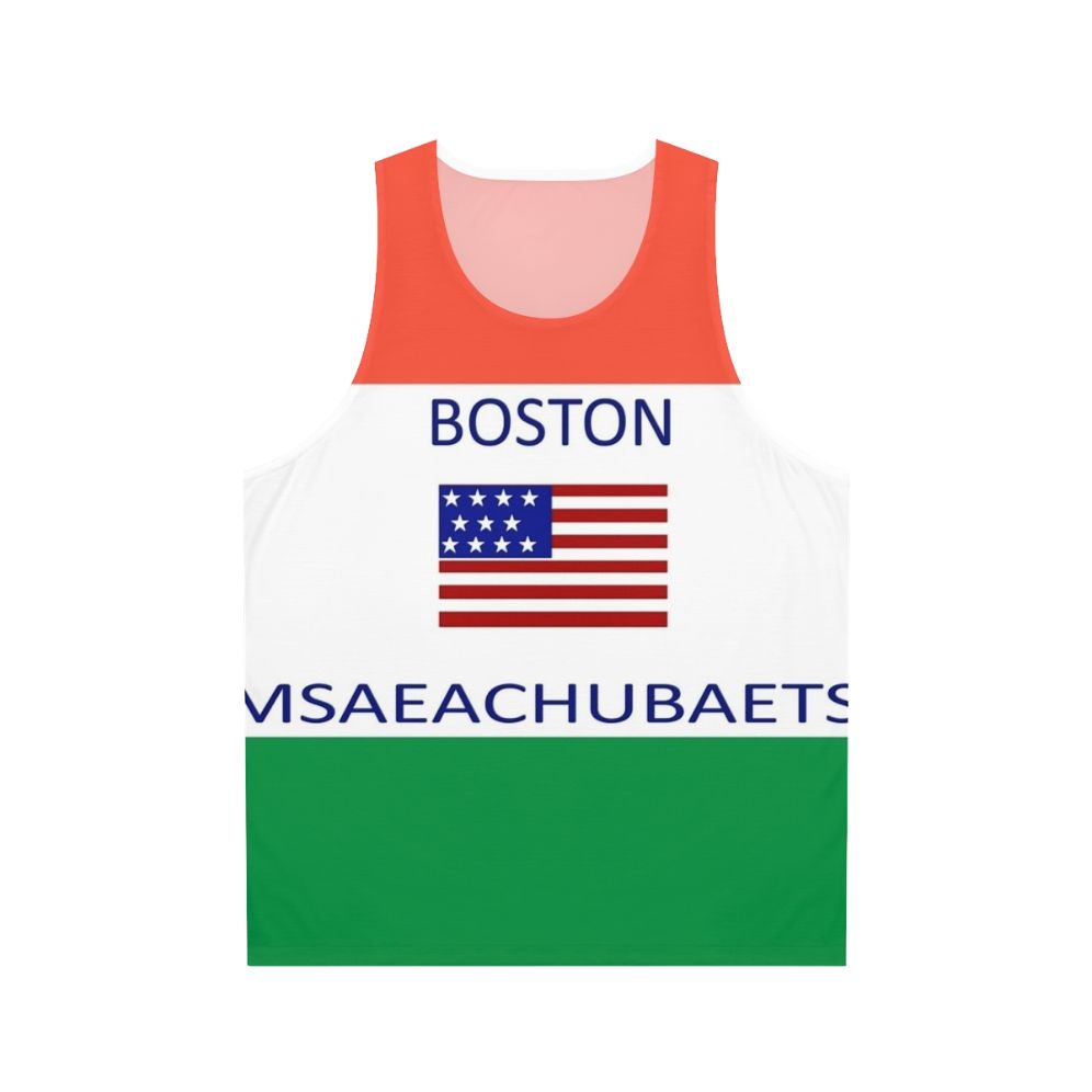 Boston Massachusetts meme unisex tank top