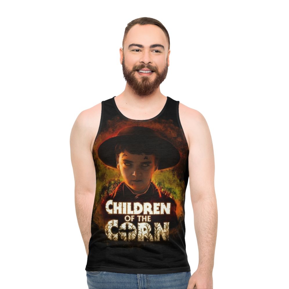 "Children of the Corn" unisex tank top for horror movie fans - men