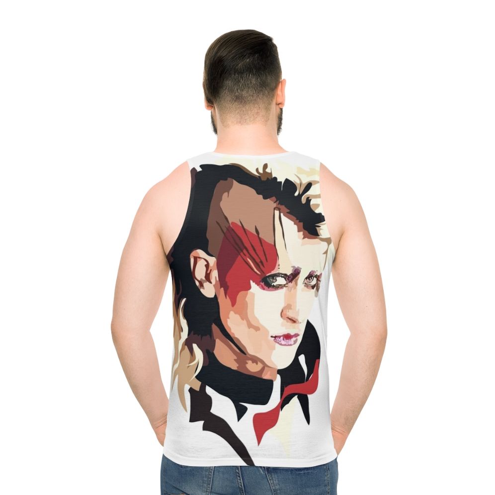 Peaches unisex music pop art tank top - men back