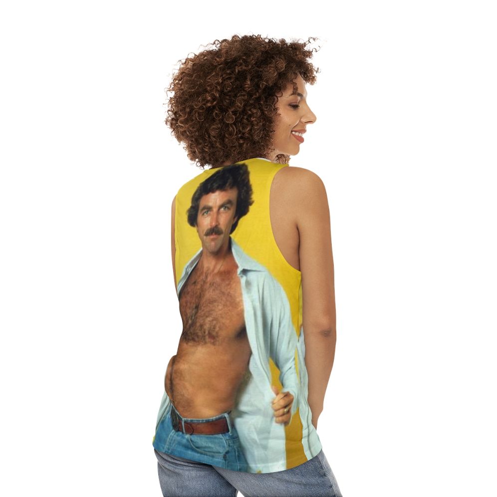 Tom Selleck Unisex Vintage Tank Top - women back