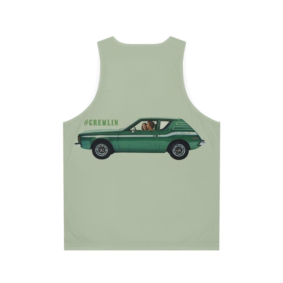 Retro 1970s AMC Gremlin unisex tank top - Back