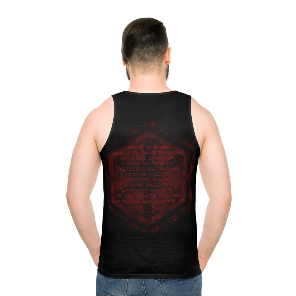 Sith Code Unisex Tank Top - men back