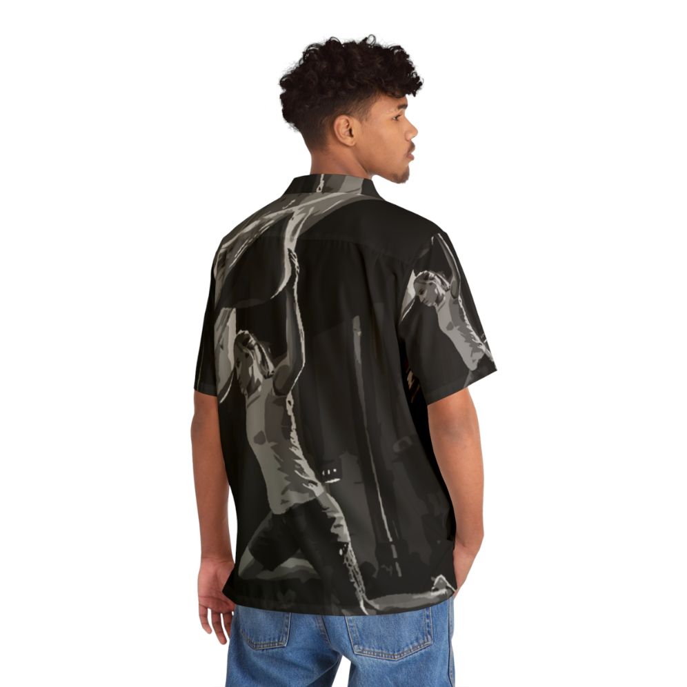 Janja Garnbret Painting Hawaiian Climbing Shirt - People Back