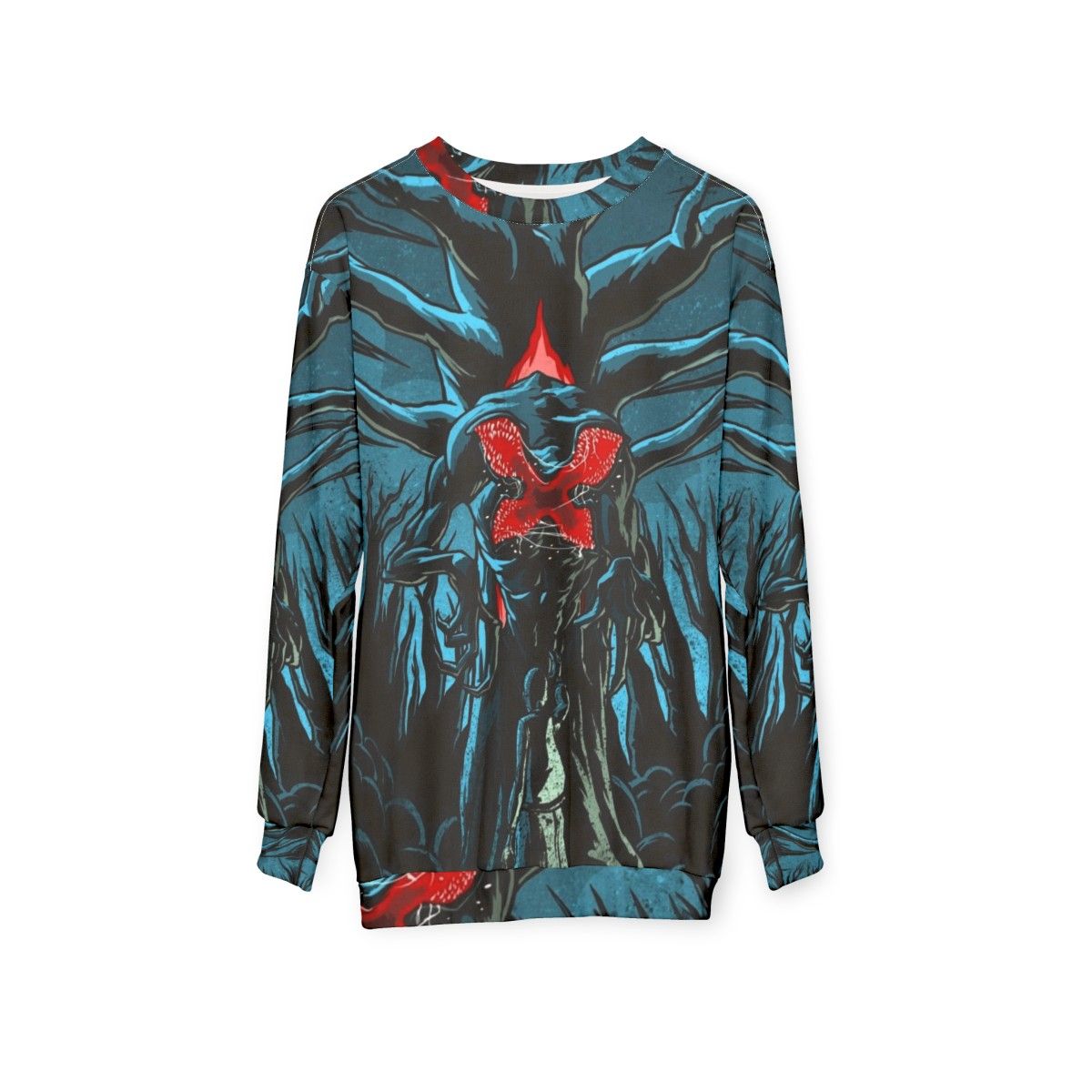 Demogorgon Sweatshirt inspired by Stranger Things - hanging