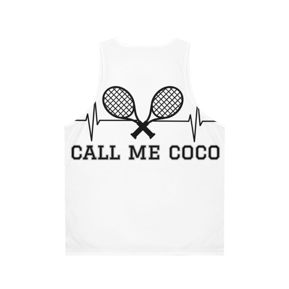 Coco Gauff Unisex Tennis Champion Tank Top - Back