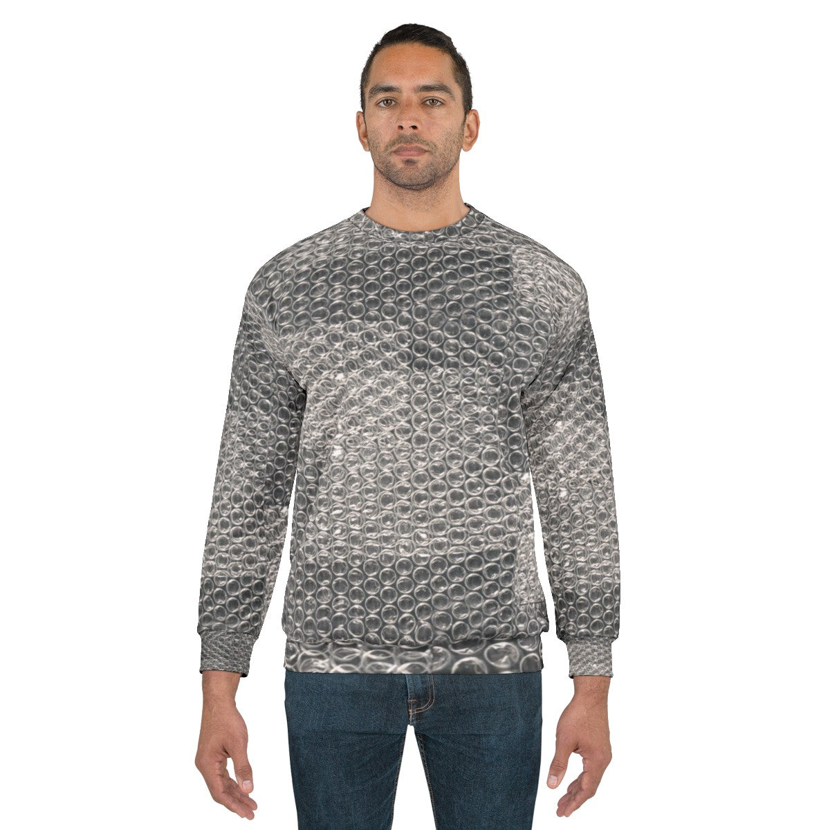 Bubble Wrap Sweatshirt for Industrial Fashion - men