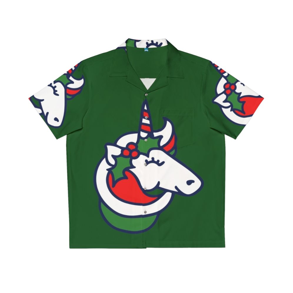 Christmas Unicorn Hawaiian Shirt