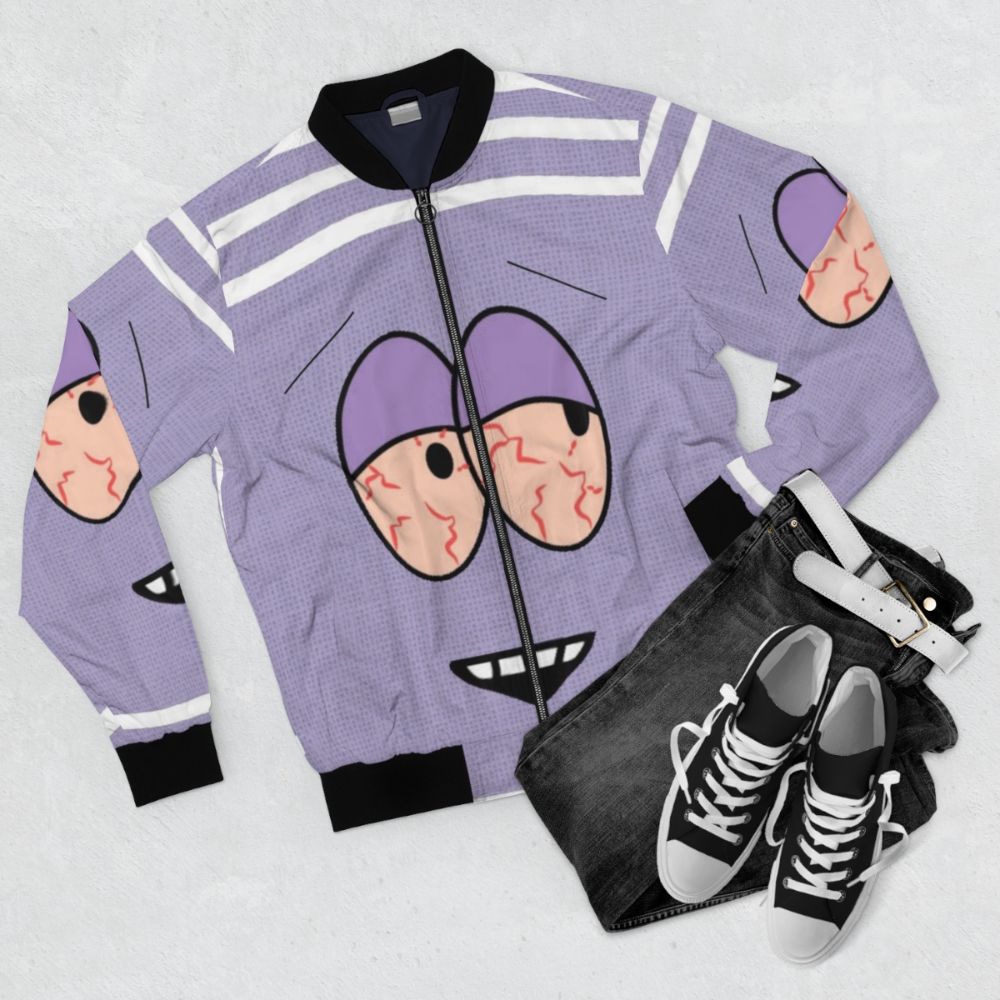 South Park Towelie High Bomber Jacket - Flat lay