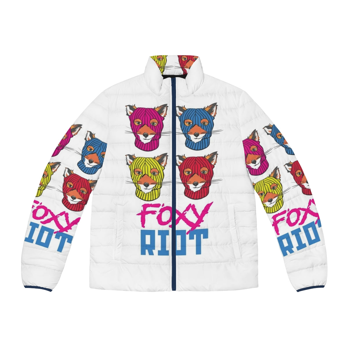 Foxy Riot Puffer Jacket - Stylish and Durable Puffer Jacket with Punk Design