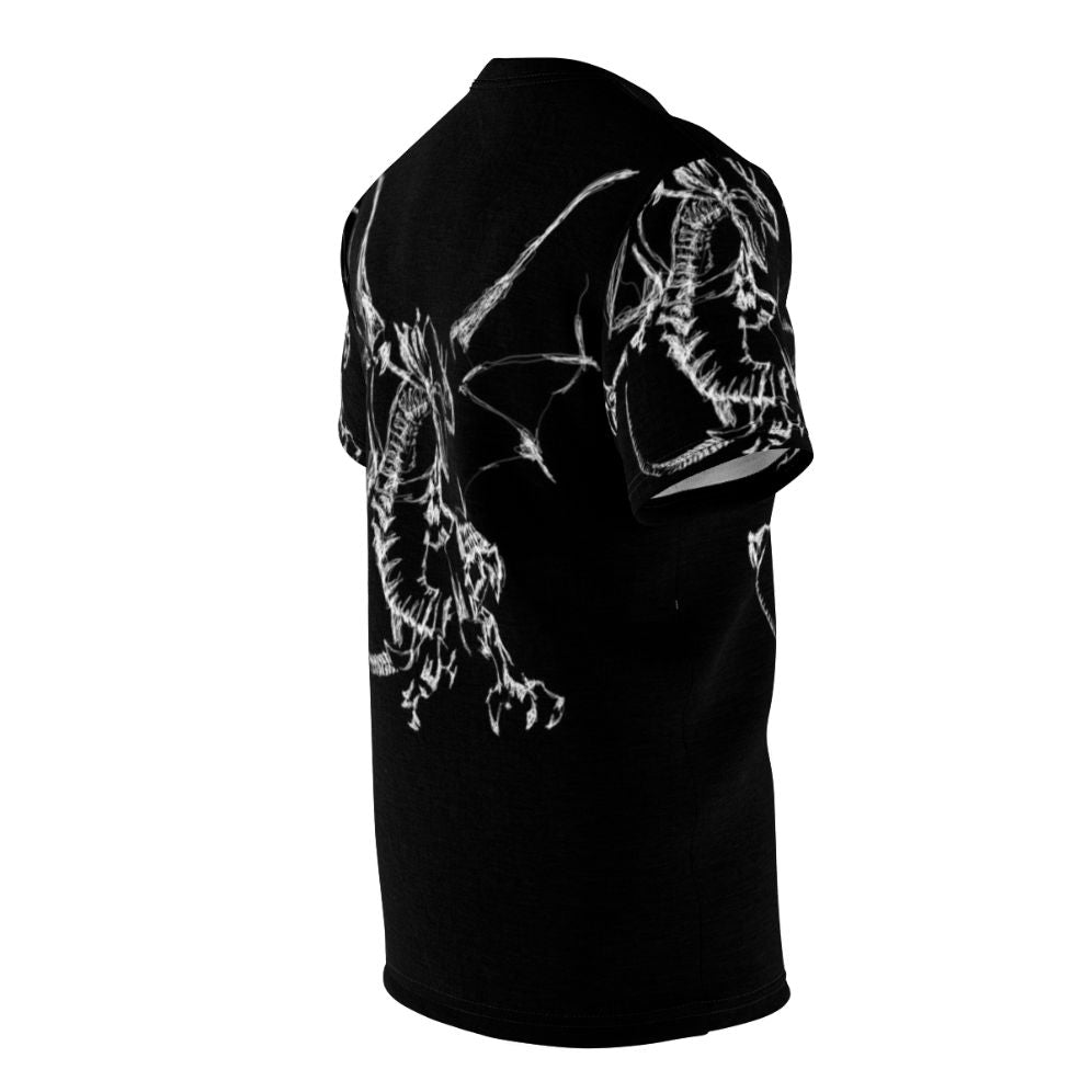 Mystic dragon lightning t-shirt featuring a powerful mythical creature design - men right