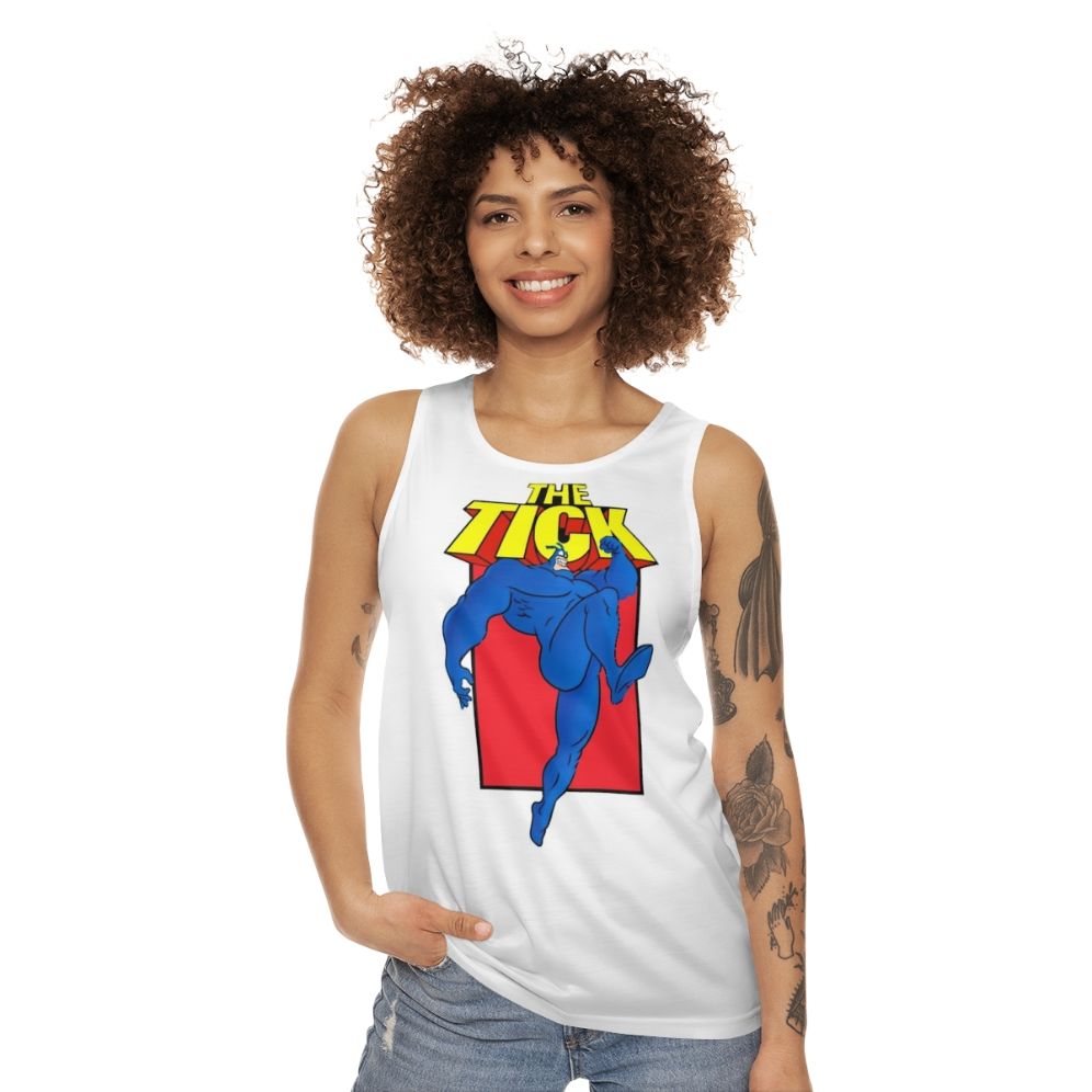 The Tick Cartoon Unisex Tank Top - women