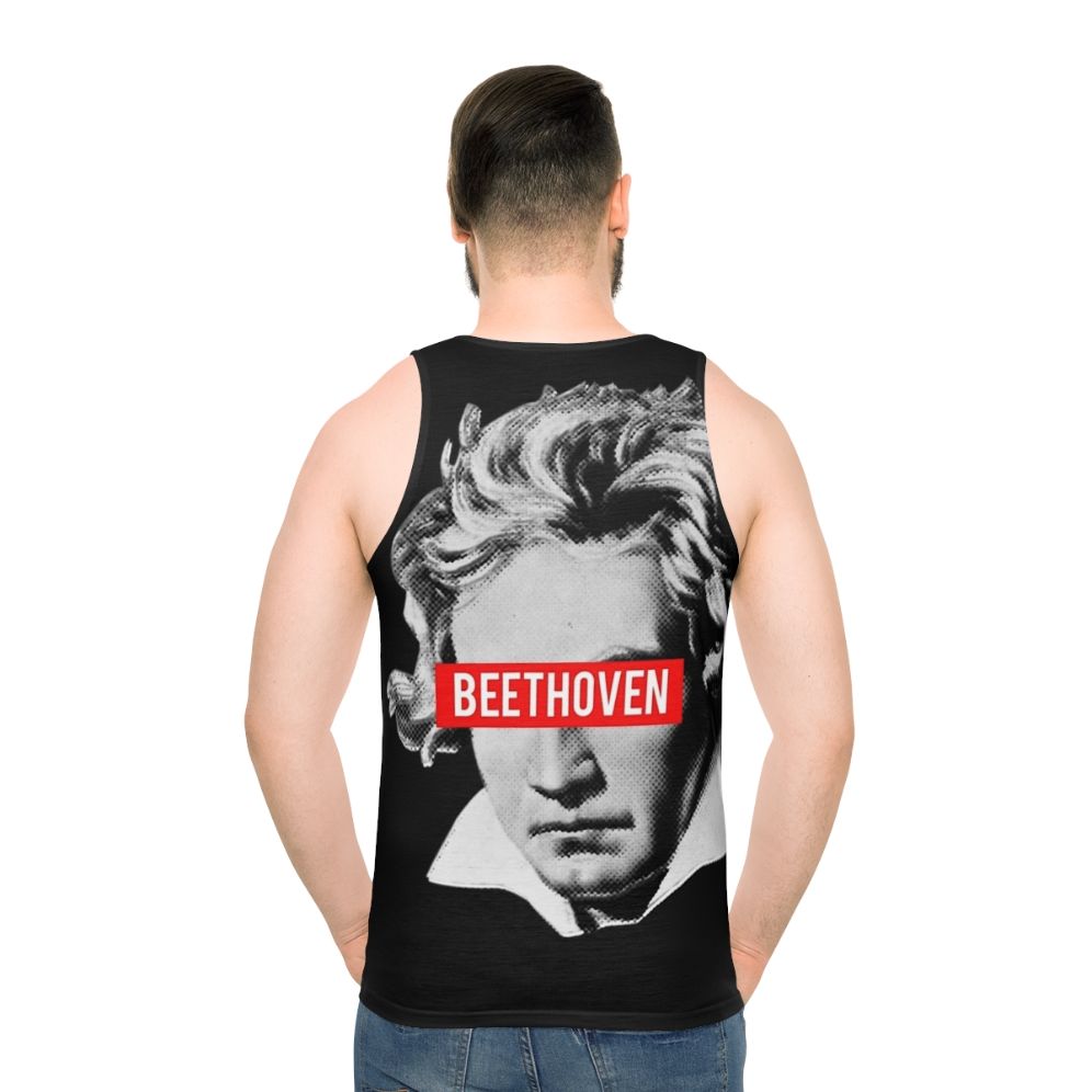 Beethoven Classical Music Unisex Tank Top - men back