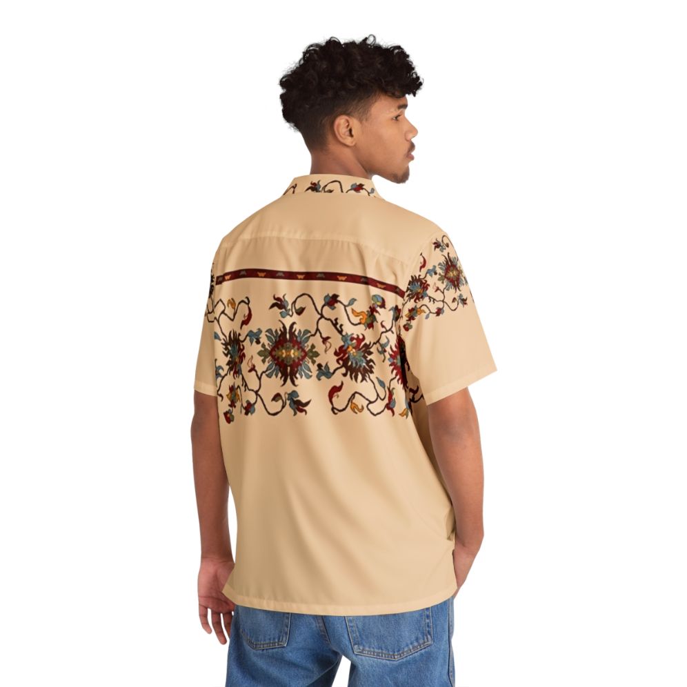 Armenian Traditional Art Hawaiian Shirt - Flat lay