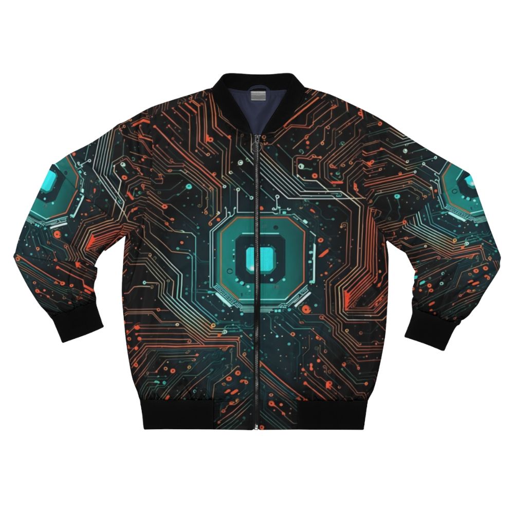 Motherboard Circuit Bomber Jacket - Technology and Electronics Inspired Apparel