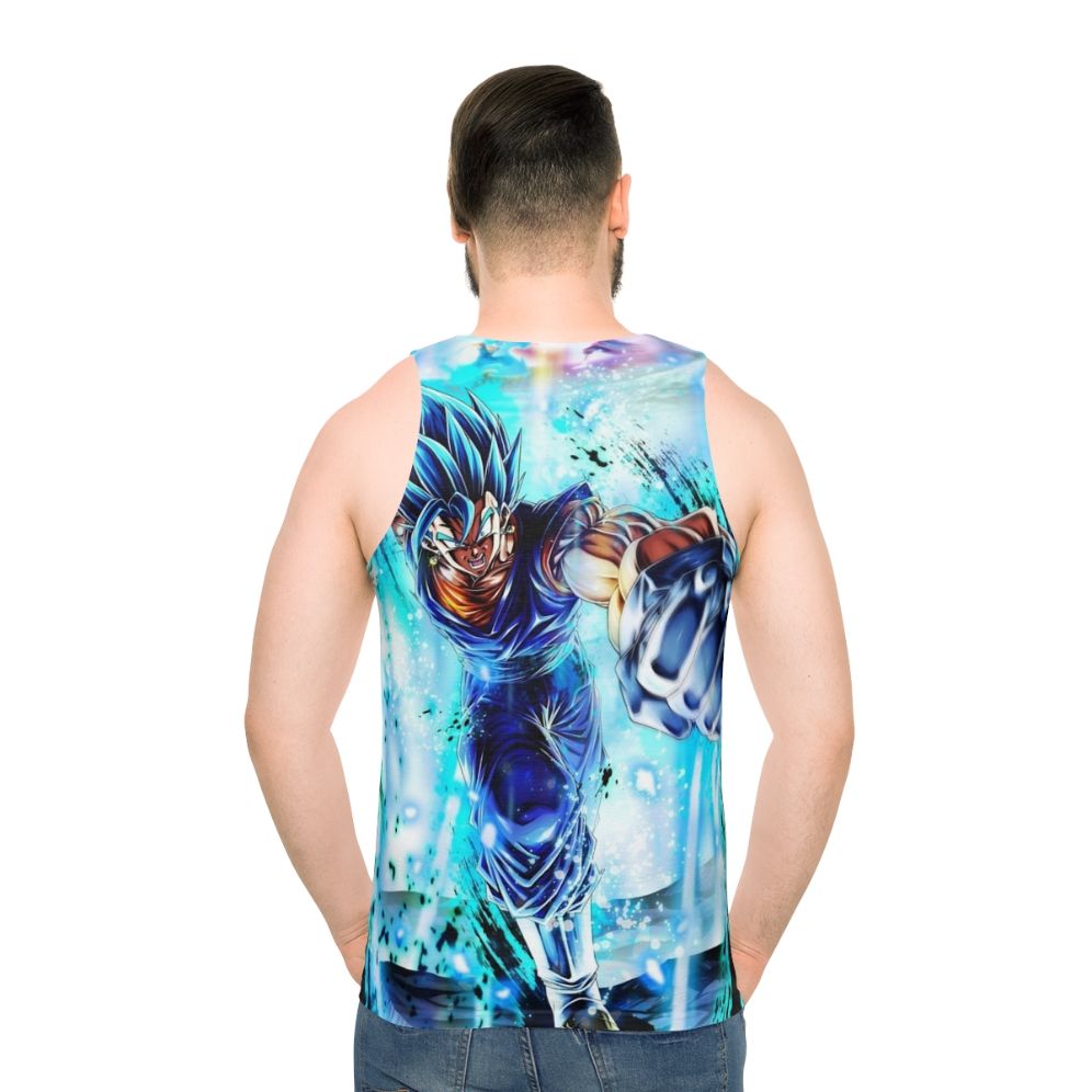 Vegito Blue Dragon Ball Super Anime Tank Top - men back