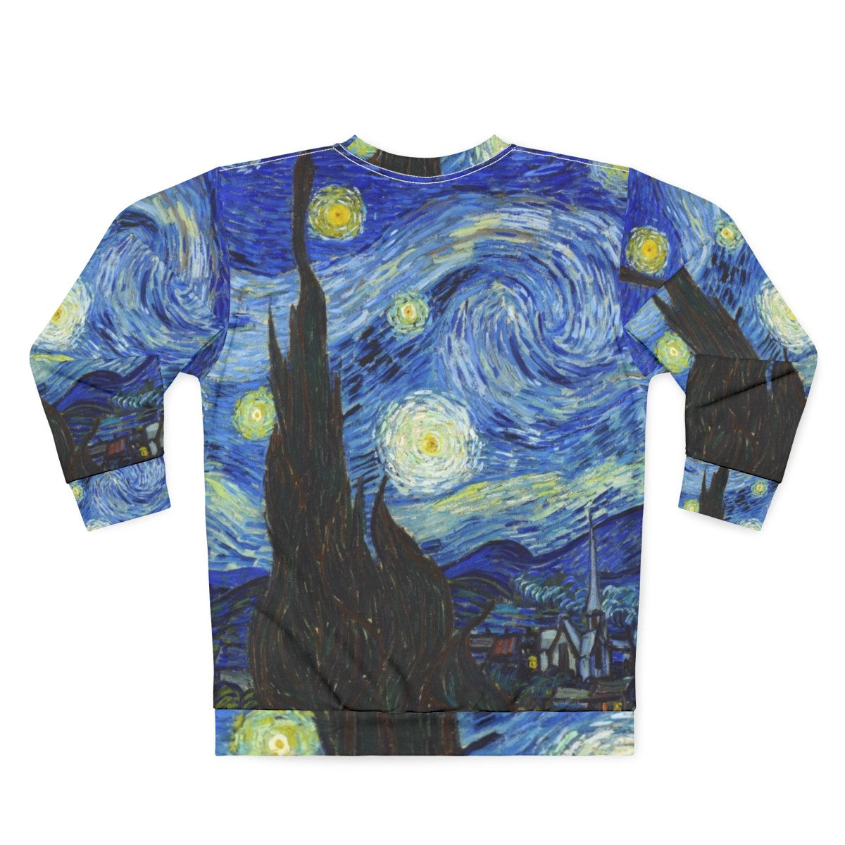 Vincent Van Gogh Starry Night Sweatshirt - Back