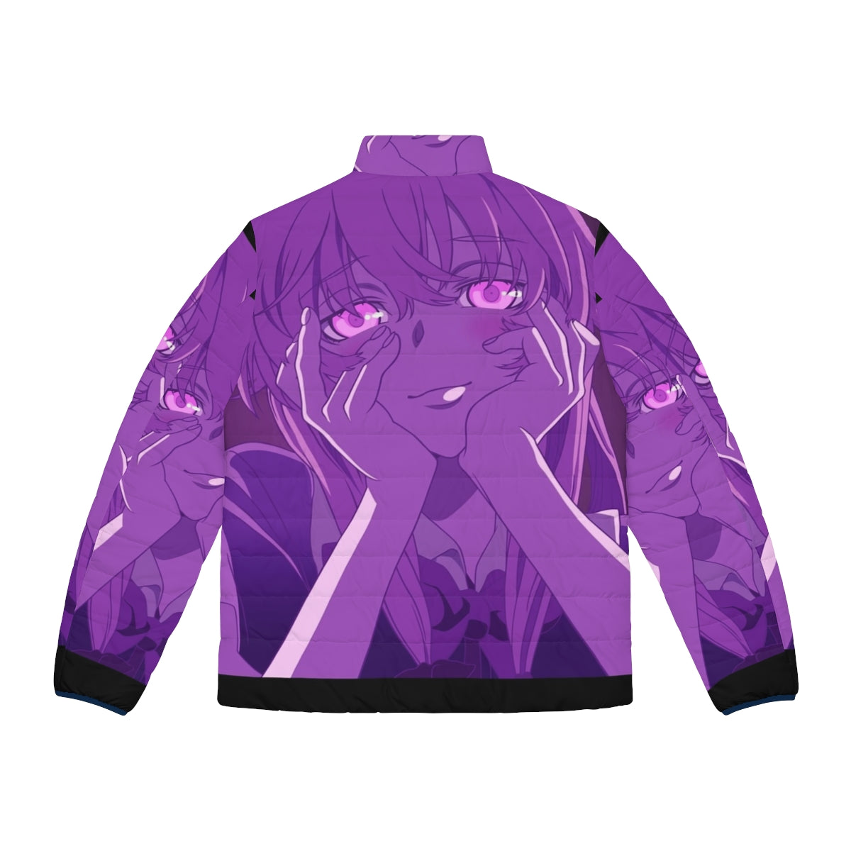 Yuno Gasai Mirai Nikki Future Diary anime-inspired puffer jacket - Back