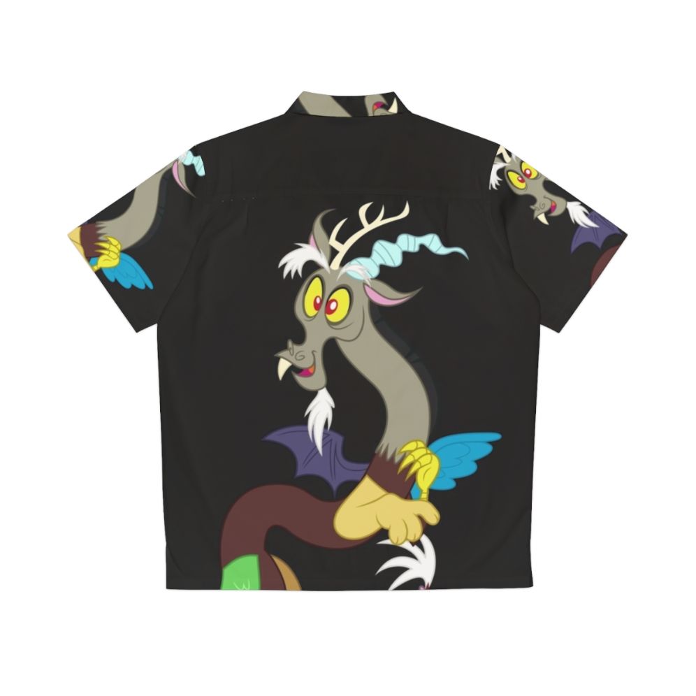 Discord Draconequus Hawaiian Shirt with Colorful Patterns - Back