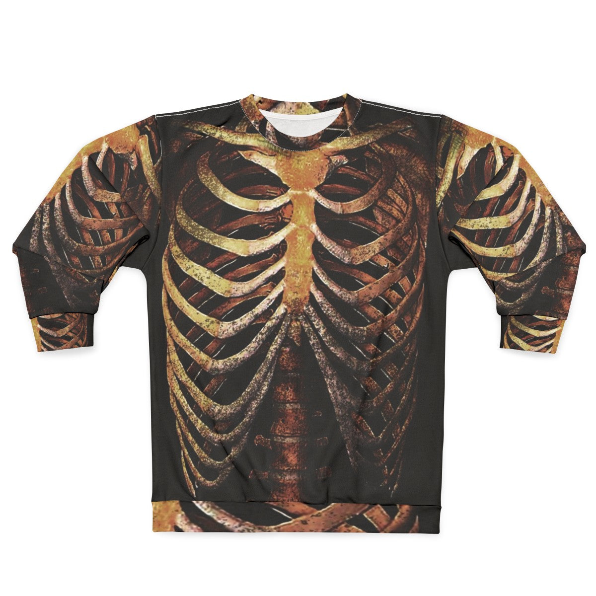 Rib Cage Tee Sweatshirt - Trendy Skeleton Shirt for Photography Fans