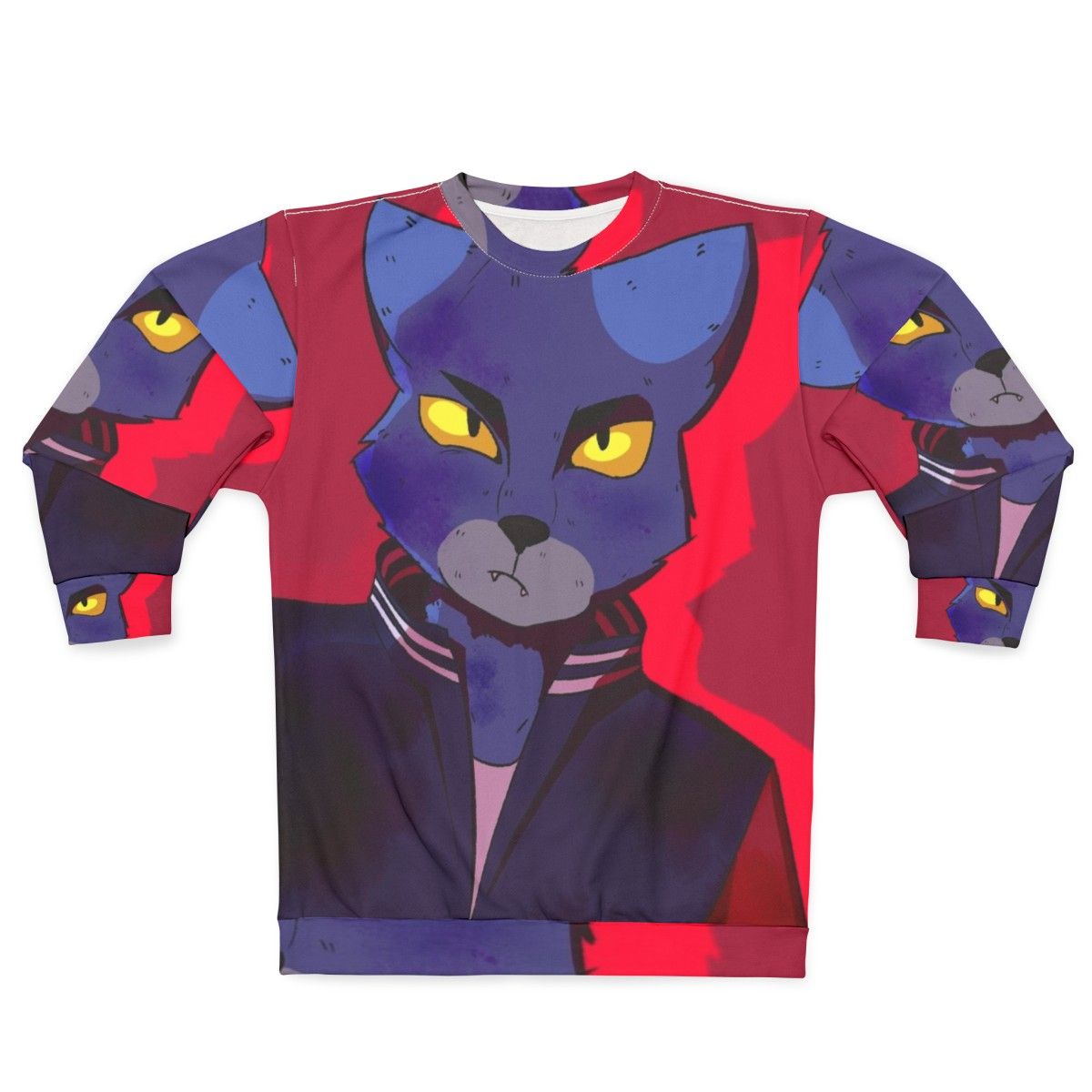 Lone Digger furry cat electronic music sweatshirt